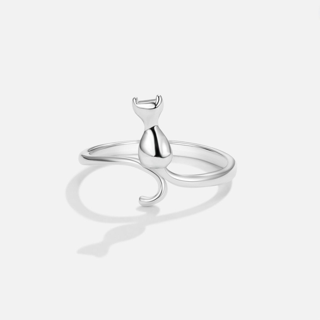 Anillo de Plata Gato de Medianoche