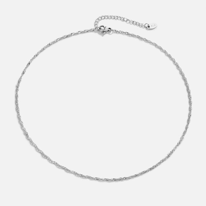 Collar de Cadena Mila Twist Plata