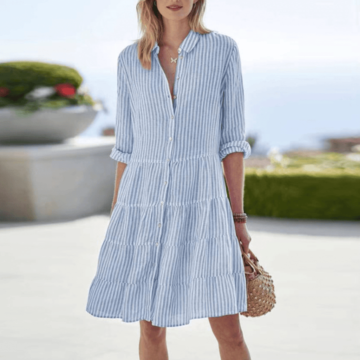 Lolita | Vestido Mini a Rayas Fresco