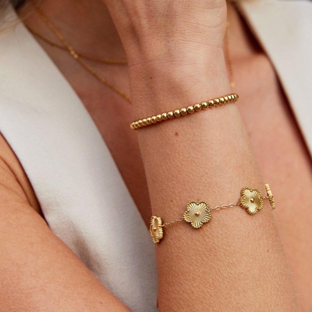 Pulsera de perlas Nila de oro