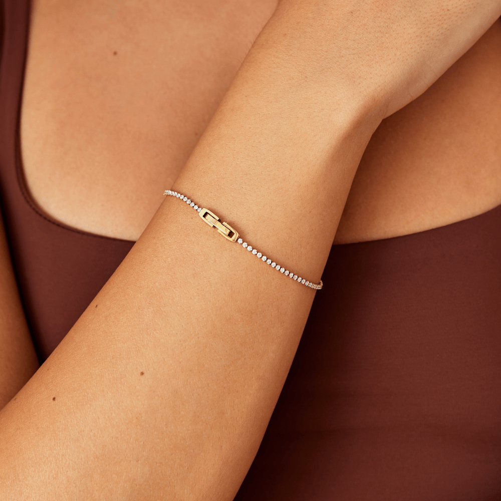 Pulsera de Oro Niyah Kristall