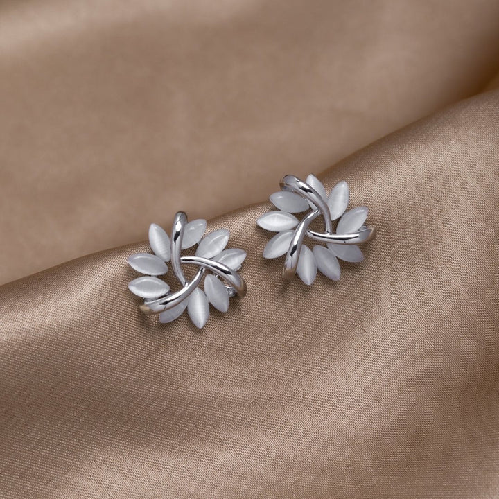 Pendientes de Plata con Flores de Ópalo