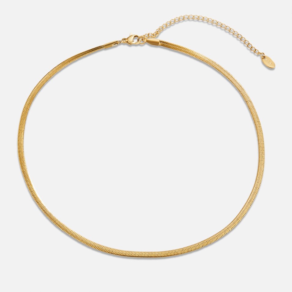Cadena de serpiente Collar de oro