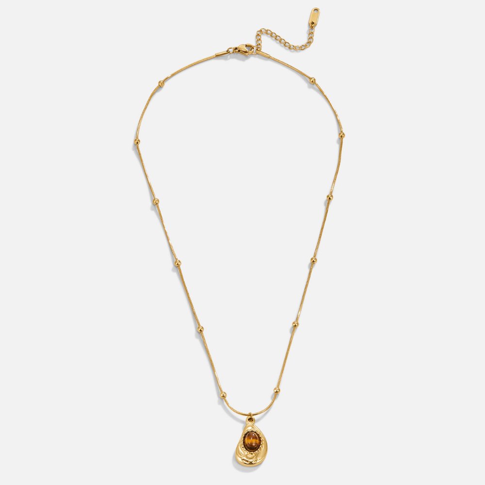 Collar con colgante de Tigerstein