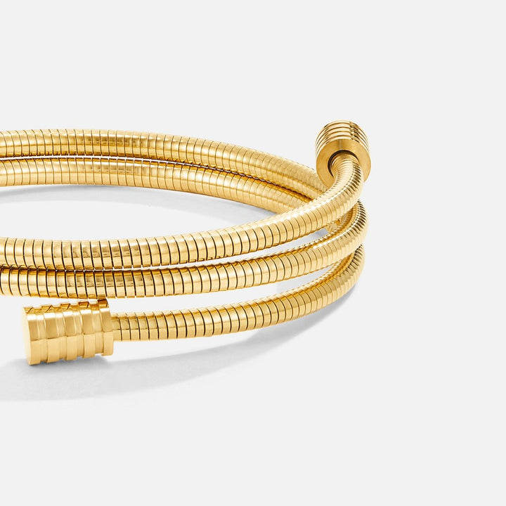 Pulsera de oro retorcida