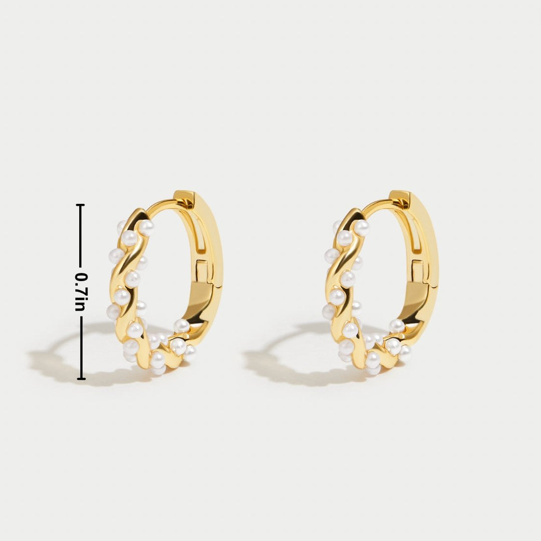 Pendientes de Aro con Perlas Vale